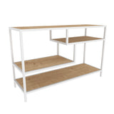 Comodă TV Robbins, Diverse culori, Diverse dimensiuni - Alb - Stejar - 120x39x75 cm | SKU: 322RTC2207 | Comodă TV Robbins, varianta Alb - Stejar - 120x39x75 cm, produs pentru amenajarea locuinței, disponibil online în România la CasaMob