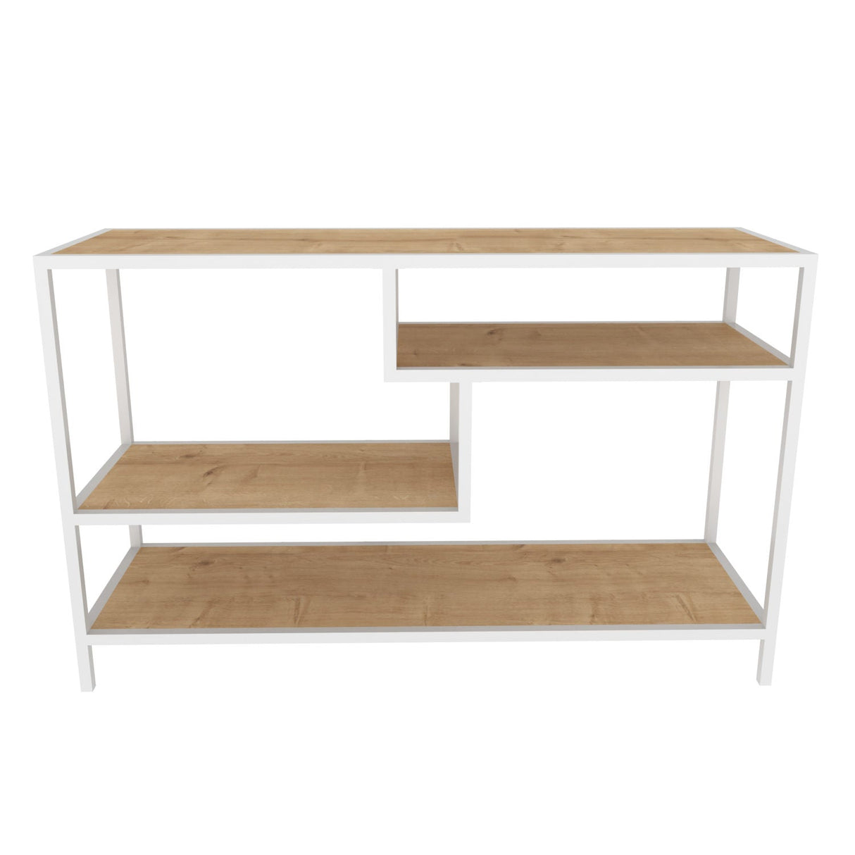 Comodă TV Robbins, Diverse culori, Diverse dimensiuni - Alb - Stejar - 120x39x75 cm | SKU: 322RTC2207 | Comodă TV Robbins, varianta Alb - Stejar - 120x39x75 cm, produs pentru amenajarea locuinței, disponibil online în România la CasaMob