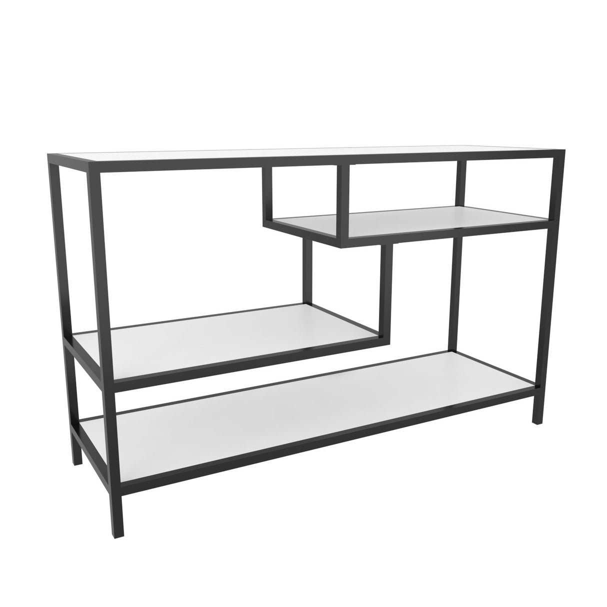 Comodă TV Robbins, Diverse culori, Diverse dimensiuni - Negru - Alb - 120x39x75 cm | SKU: 322RTC2202 | Comodă TV Robbins, varianta Negru - Alb - 120x39x75 cm, produs pentru amenajarea locuinței, disponibil online în România la CasaMob