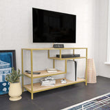 Comodă TV Robbins, Diverse culori, Diverse dimensiuni - Auriu - Stejar - 120x39x75 cm | SKU: 322RTC2211 | Comodă TV Robbins, varianta Auriu - Stejar - 120x39x75 cm, produs pentru amenajarea locuinței, disponibil online în România la CasaMob