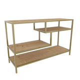 Comodă TV Robbins, Diverse culori, Diverse dimensiuni - Auriu - Stejar - 120x39x75 cm | SKU: 322RTC2211 | Comodă TV Robbins, varianta Auriu - Stejar - 120x39x75 cm, produs pentru amenajarea locuinței, disponibil online în România la CasaMob