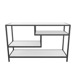 Comodă TV Robbins, Diverse culori, Diverse dimensiuni - Negru - Alb - 120x39x75 cm | SKU: 322RTC2202 | Comodă TV Robbins, varianta Negru - Alb - 120x39x75 cm, produs pentru amenajarea locuinței, disponibil online în România la CasaMob