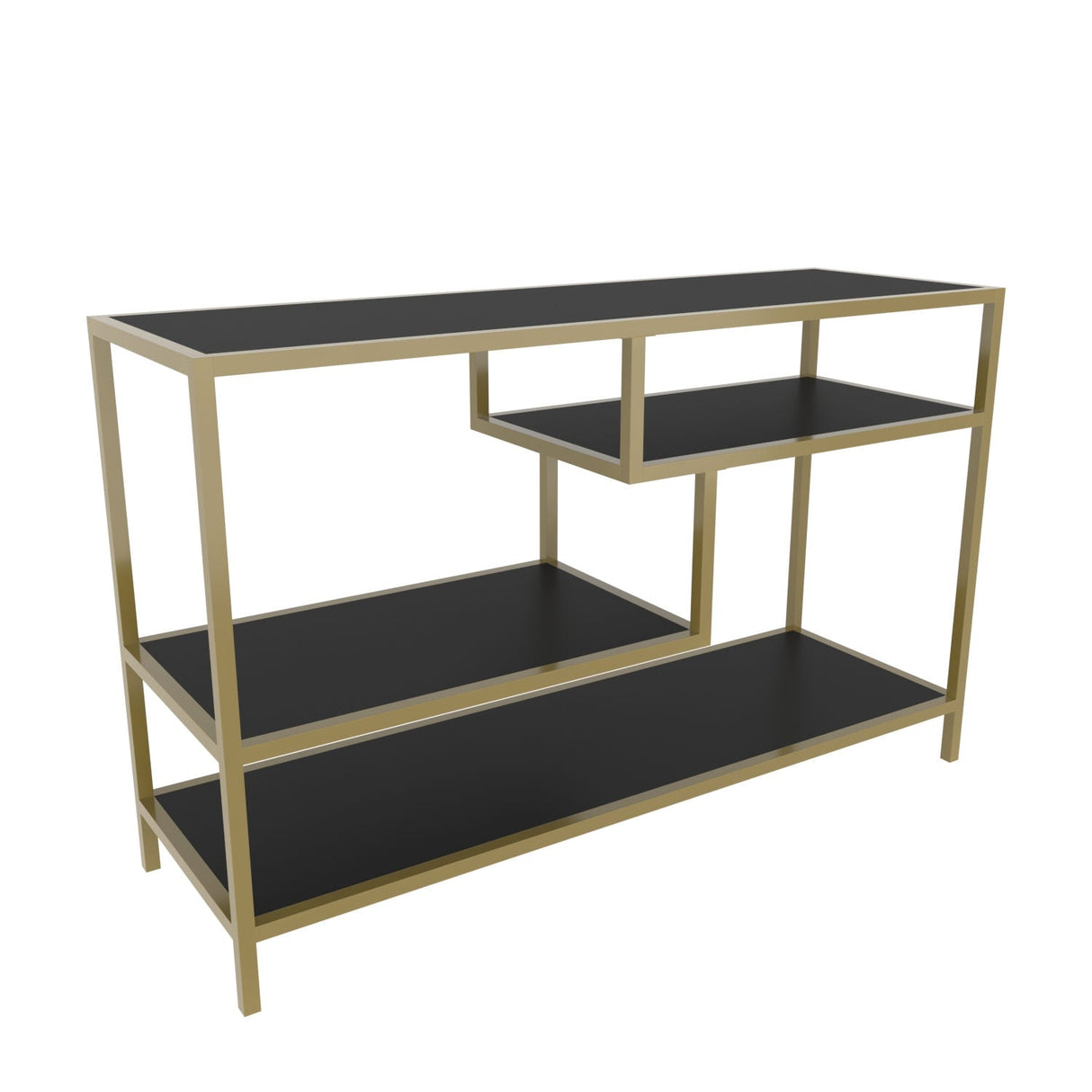Comodă TV Robbins, Diverse culori, Diverse dimensiuni - Auriu - Antracit - 120x39x75 cm | SKU: 322RTC2212 | Comodă TV Robbins, varianta Auriu - Antracit - 120x39x75 cm, produs pentru amenajarea locuinței, disponibil online în România la CasaMob