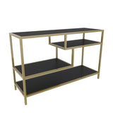 Comodă TV Robbins, Diverse culori, Diverse dimensiuni - Auriu - Antracit - 120x39x75 cm | SKU: 322RTC2212 | Comodă TV Robbins, varianta Auriu - Antracit - 120x39x75 cm, produs pentru amenajarea locuinței, disponibil online în România la CasaMob