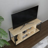 Comodă TV Rinaldo, Diverse culori, 120x35x51 cm - Negru - Stejar | SKU: 322RTC2215 | Comodă TV Rinaldo, 120x35x51 cm, varianta Negru - Stejar, produs pentru amenajarea locuinței, disponibil online în România la CasaMob