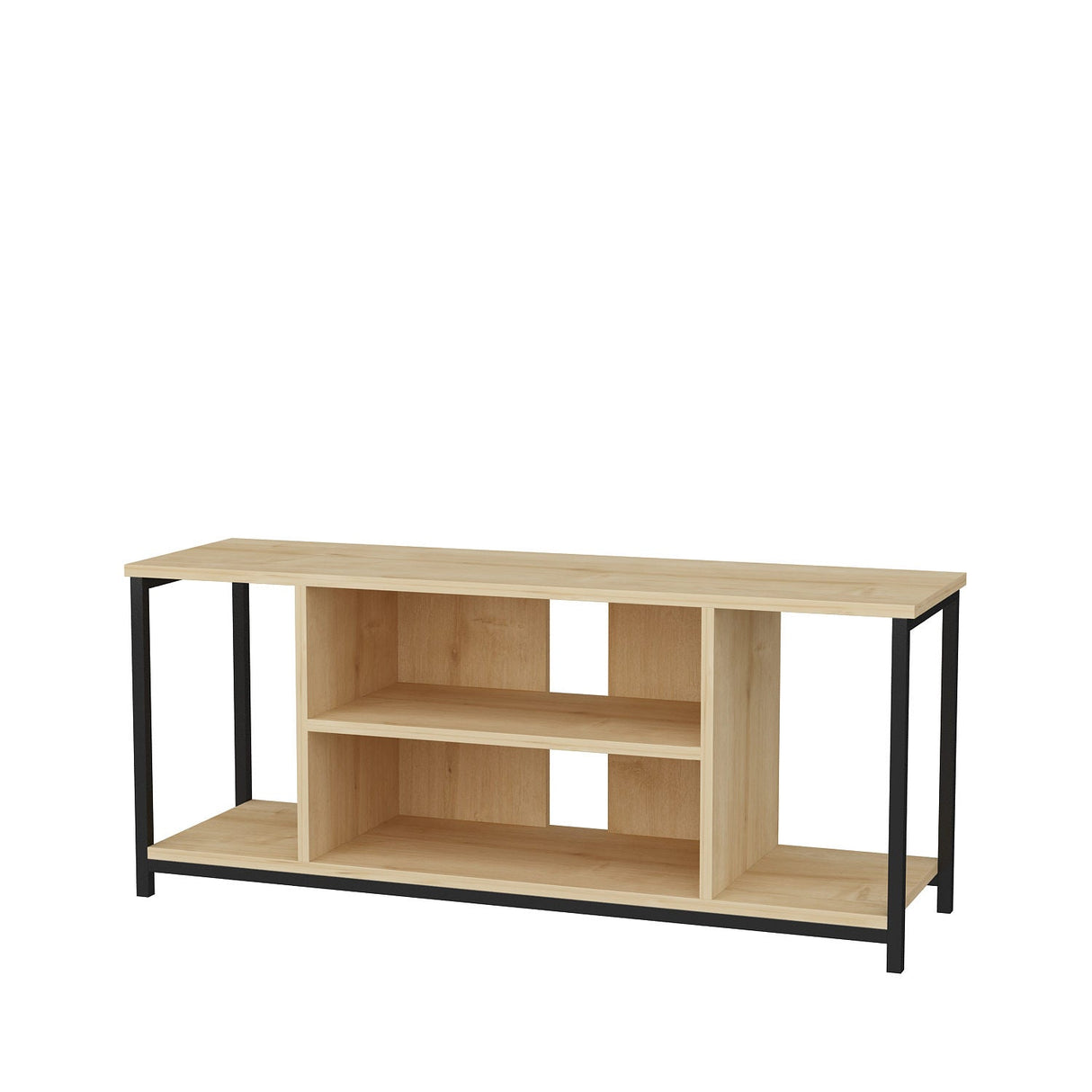 Comodă TV Rinaldo, Diverse culori, 120x35x51 cm - Negru - Stejar | SKU: 322RTC2215 | Comodă TV Rinaldo, 120x35x51 cm, varianta Negru - Stejar, produs pentru amenajarea locuinței, disponibil online în România la CasaMob