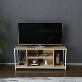 Comodă TV Rinaldo, Diverse culori, 120x35x51 cm - Alb - Stejar | SKU: 322RTC2219 | Comodă TV Rinaldo, 120x35x51 cm, varianta Alb - Stejar, produs pentru amenajarea locuinței, disponibil online în România la CasaMob