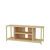 Comodă TV Rinaldo, Diverse culori, 120x35x51 cm - Auriu - Stejar | SKU: 322RTC2223 | Comodă TV Rinaldo, 120x35x51 cm, varianta Auriu - Stejar, produs pentru amenajarea locuinței, disponibil online în România la CasaMob