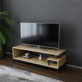 Comodă TV Reilly, Diverse culori, 120x45x38 cm - Negru - Stejar | SKU: 322RTC2227 | Comodă TV Reilly, 120x45x38 cm, varianta Negru - Stejar, produs pentru amenajarea locuinței, disponibil online în România la CasaMob