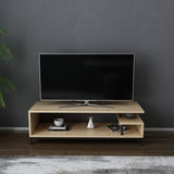 Comodă TV Reilly, Diverse culori, 120x45x38 cm - Negru - Stejar | SKU: 322RTC2227 | Comodă TV Reilly, 120x45x38 cm, varianta Negru - Stejar, produs pentru amenajarea locuinței, disponibil online în România la CasaMob
