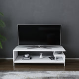 Comodă TV Reilly, Diverse culori, 120x45x38 cm - Alb | SKU: 322RTC2230 | Comodă TV Reilly, 120x45x38 cm, varianta Alb, produs pentru amenajarea locuinței, disponibil online în România la CasaMob