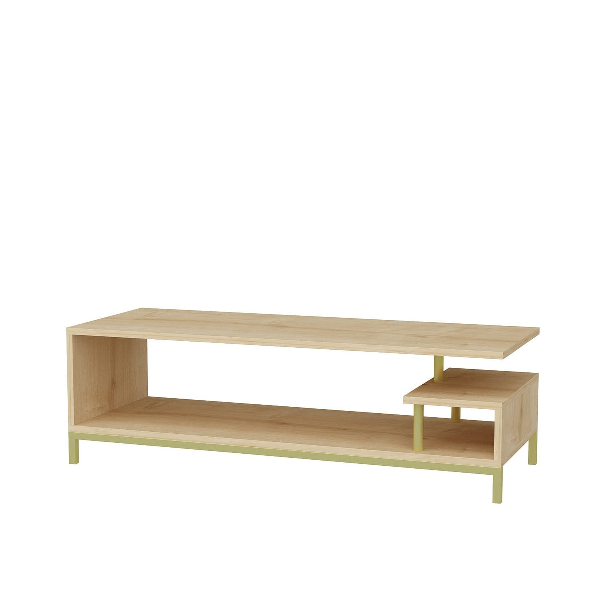 Comodă TV Reilly, Diverse culori, 120x45x38 cm - Auriu - Stejar | SKU: 322RTC2235 | Comodă TV Reilly, 120x45x38 cm, varianta Auriu - Stejar, produs pentru amenajarea locuinței, disponibil online în România la CasaMob