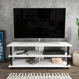 Comodă TV Pueblo, Diverse culori, 120x45x47 cm - Negru - Alb | SKU: 322RTC2238 | Comodă TV Pueblo, 120x45x47 cm, varianta Negru - Alb, produs pentru amenajarea locuinței, disponibil online în România la CasaMob