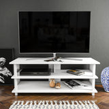 Comodă TV Pueblo, Diverse culori, 120x45x47 cm - Alb | SKU: 322RTC2242 | Comodă TV Pueblo, 120x45x47 cm, varianta Alb, produs pentru amenajarea locuinței, disponibil online în România la CasaMob