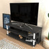 Alb - Antracit | SKU: 322RTC2244 | Comodă TV Pueblo, 120x45x47 cm, varianta Alb - Antracit, produs pentru amenajarea locuinței, disponibil online în România la CasaMob