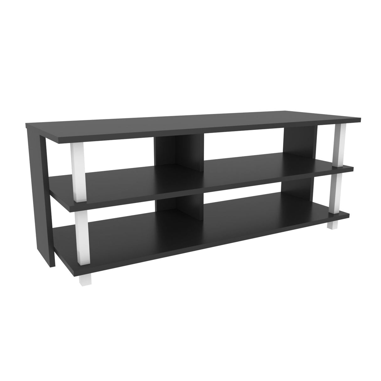 Comodă TV Pueblo, Diverse culori, 120x45x47 cm - Alb - Antracit | SKU: 322RTC2244 | Comodă TV Pueblo, 120x45x47 cm, varianta Alb - Antracit, produs pentru amenajarea locuinței, disponibil online în România la CasaMob