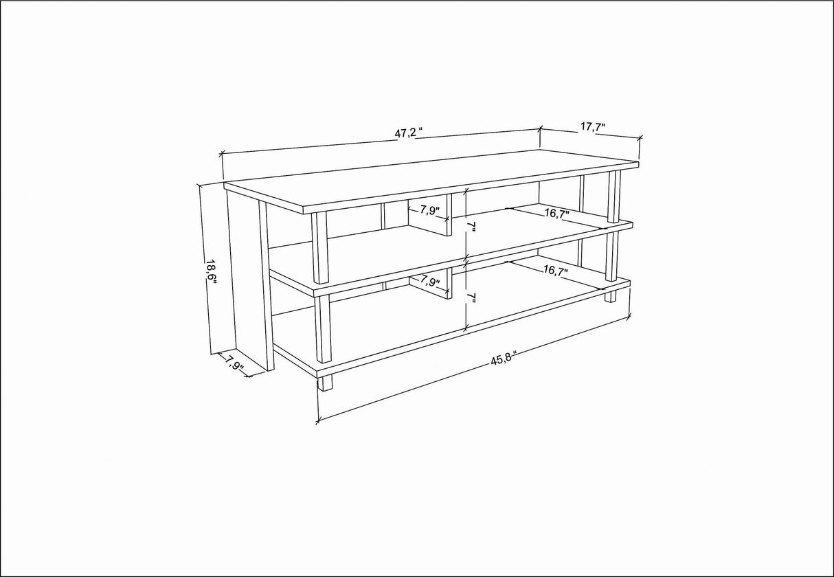 Comodă TV Pueblo, Diverse culori, 120x45x47 cm - Auriu - Stejar | SKU: 322RTC2247 | Comodă TV Pueblo, 120x45x47 cm, varianta Auriu - Stejar, produs pentru amenajarea locuinței, disponibil online în România la CasaMob