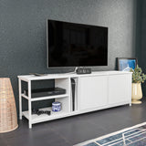 Comodă TV Primrose, Diverse culori, 160x35x51 cm - Alb | SKU: 322RTC2254 | Comodă TV Primrose, 160x35x51 cm, varianta Alb, produs pentru amenajarea locuinței, disponibil online în România la CasaMob