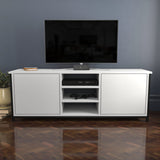 Comodă TV Otis, Diverse culori, 140x35x51 cm - Negru - Alb | SKU: 322RTC2262 | Comodă TV Otis, 140x35x51 cm, varianta Negru - Alb, produs pentru amenajarea locuinței, disponibil online în România la CasaMob