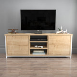 Comodă TV Otis, Diverse culori, 140x35x51 cm - Alb - Stejar | SKU: 322RTC2267 | Comodă TV Otis, 140x35x51 cm, varianta Alb - Stejar, produs pentru amenajarea locuinței, disponibil online în România la CasaMob