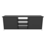 Comodă TV Otis, Diverse culori, 140x35x51 cm - Alb - Antracit | SKU: 322RTC2268 | Comodă TV Otis, 140x35x51 cm, varianta Alb - Antracit, produs pentru amenajarea locuinței, disponibil online în România la CasaMob