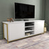 Auriu - Alb | SKU: 322RTC2270 | Comodă TV Otis, 140x35x51 cm, varianta Auriu - Alb, produs pentru amenajarea locuinței, disponibil online în România la CasaMob