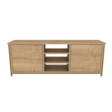 Comodă TV Otis, Diverse culori, 140x35x51 cm - Auriu - Stejar | SKU: 322RTC2271 | Comodă TV Otis, 140x35x51 cm, varianta Auriu - Stejar, produs pentru amenajarea locuinței, disponibil online în România la CasaMob