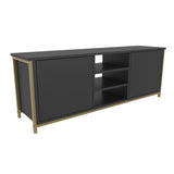 Comodă TV Otis, Diverse culori, 140x35x51 cm - Auriu - Antracit | SKU: 322RTC2272 | Comodă TV Otis, 140x35x51 cm, varianta Auriu - Antracit, produs pentru amenajarea locuinței, disponibil online în România la CasaMob