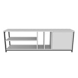 Comodă TV Oneida, Diverse culori, 140x35x51 cm - Negru - Alb | SKU: 322RTC2274 | Comodă TV Oneida, 140x35x51 cm, varianta Negru - Alb, produs pentru amenajarea locuinței, disponibil online în România la CasaMob