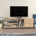Negru - Stejar | SKU: 322RTC2275 | Comodă TV Oneida, 140x35x51 cm, varianta Negru - Stejar, produs pentru amenajarea locuinței, disponibil online în România la CasaMob