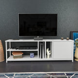 Comodă TV Oneida, Diverse culori, 140x35x51 cm - Alb | SKU: 322RTC2278 | Comodă TV Oneida, 140x35x51 cm, varianta Alb, produs pentru amenajarea locuinței, disponibil online în România la CasaMob