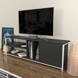Comodă TV Oneida, Diverse culori, 140x35x51 cm - Alb - Antracit | SKU: 322RTC2280 | Comodă TV Oneida, 140x35x51 cm, varianta Alb - Antracit, produs pentru amenajarea locuinței, disponibil online în România la CasaMob
