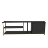 Comodă TV Oneida, Diverse culori, 140x35x51 cm - Auriu - Antracit | SKU: 322RTC2284 | Comodă TV Oneida, 140x35x51 cm, varianta Auriu - Antracit, produs pentru amenajarea locuinței, disponibil online în România la CasaMob