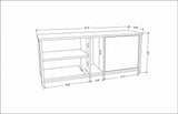 Comodă TV Neola, Diverse culori, 120x35x51 cm - Negru - Alb | SKU: 322RTC2286 | Comodă TV Neola, 120x35x51 cm, varianta Negru - Alb, produs pentru amenajarea locuinței, disponibil online în România la CasaMob