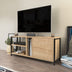 Negru - Stejar | SKU: 322RTC2287 | Comodă TV Neola, 120x35x51 cm, varianta Negru - Stejar, produs pentru amenajarea locuinței, disponibil online în România la CasaMob