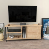 Comodă TV Neola, Diverse culori, 120x35x51 cm - Negru - Stejar | SKU: 322RTC2287 | Comodă TV Neola, 120x35x51 cm, varianta Negru - Stejar, produs pentru amenajarea locuinței, disponibil online în România la CasaMob