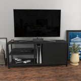 Comodă TV Neola, Diverse culori, 120x35x51 cm - Negru - Antracit | SKU: 322RTC2288 | Comodă TV Neola, 120x35x51 cm, varianta Negru - Antracit, produs pentru amenajarea locuinței, disponibil online în România la CasaMob