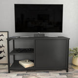 Comodă TV Muskegon, Diverse culori, 90x35x51 cm - Negru - Antracit | SKU: 322RTC2301 | Comodă TV Muskegon, 90x35x51 cm, varianta Negru - Antracit, produs pentru amenajarea locuinței, disponibil online în România la CasaMob
