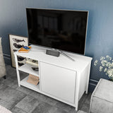 Comodă TV Muskegon, Diverse culori, 90x35x51 cm - Alb | SKU: 322RTC2303 | Comodă TV Muskegon, 90x35x51 cm, varianta Alb, produs pentru amenajarea locuinței, disponibil online în România la CasaMob