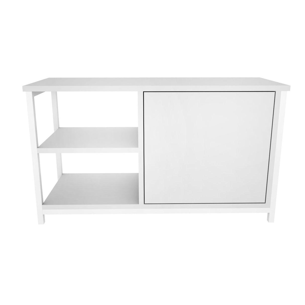 Comodă TV Muskegon, Diverse culori, 90x35x51 cm - Alb | SKU: 322RTC2303 | Comodă TV Muskegon, 90x35x51 cm, varianta Alb, produs pentru amenajarea locuinței, disponibil online în România la CasaMob