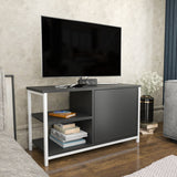 Comodă TV Muskegon, Diverse culori, 90x35x51 cm - Alb - Antracit | SKU: 322RTC2305 | Comodă TV Muskegon, 90x35x51 cm, varianta Alb - Antracit, produs pentru amenajarea locuinței, disponibil online în România la CasaMob
