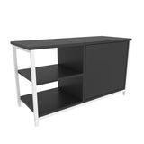Comodă TV Muskegon, Diverse culori, 90x35x51 cm - Alb - Antracit | SKU: 322RTC2305 | Comodă TV Muskegon, 90x35x51 cm, varianta Alb - Antracit, produs pentru amenajarea locuinței, disponibil online în România la CasaMob