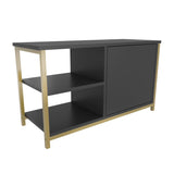 Comodă TV Muskegon, Diverse culori, 90x35x51 cm - Auriu - Antracit | SKU: 322RTC2309 | Comodă TV Muskegon, 90x35x51 cm, varianta Auriu - Antracit, produs pentru amenajarea locuinței, disponibil online în România la CasaMob