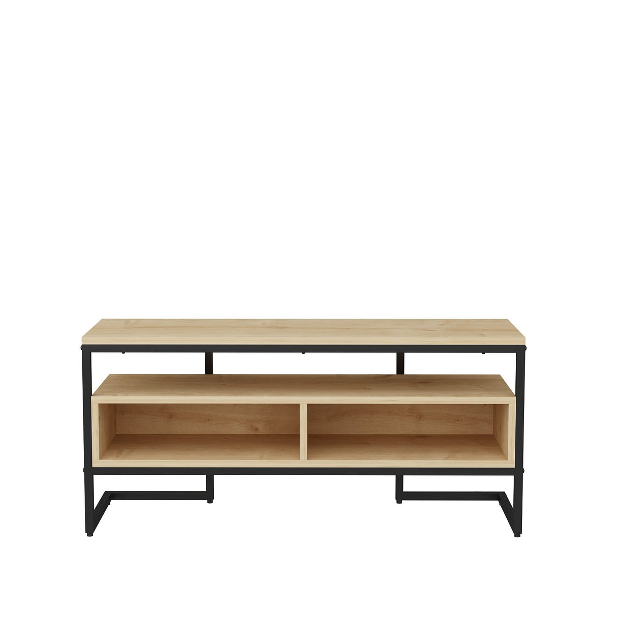 Comodă TV Merrion, Diverse culori, 110x35x50 cm - Negru - Stejar | SKU: 322RTC2324 | Comodă TV Merrion, 110x35x50 cm, varianta Negru - Stejar, produs pentru amenajarea locuinței, disponibil online în România la CasaMob