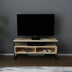 Negru - Stejar | SKU: 322RTC2324 | Comodă TV Merrion, 110x35x50 cm, varianta Negru - Stejar, produs pentru amenajarea locuinței, disponibil online în România la CasaMob