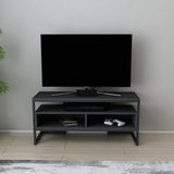 Comodă TV Merrion, Diverse culori, 110x35x50 cm - Negru - Antracit | SKU: 322RTC2325 | Comodă TV Merrion, 110x35x50 cm, varianta Negru - Antracit, produs pentru amenajarea locuinței, disponibil online în România la CasaMob