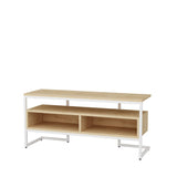 Comodă TV Merrion, Diverse culori, 110x35x50 cm - Alb - Stejar | SKU: 322RTC2328 | Comodă TV Merrion, 110x35x50 cm, varianta Alb - Stejar, produs pentru amenajarea locuinței, disponibil online în România la CasaMob