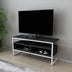 Alb - Antracit | SKU: 322RTC2329 | Comodă TV Merrion, 110x35x50 cm, varianta Alb - Antracit, produs pentru amenajarea locuinței, disponibil online în România la CasaMob