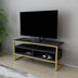 Auriu - Antracit | SKU: 322RTC2333 | Comodă TV Merrion, 110x35x50 cm, varianta Auriu - Antracit, produs pentru amenajarea locuinței, disponibil online în România la CasaMob