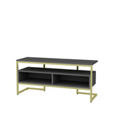 Comodă TV Merrion, Diverse culori, 110x35x50 cm - Auriu - Antracit | SKU: 322RTC2333 | Comodă TV Merrion, 110x35x50 cm, varianta Auriu - Antracit, produs pentru amenajarea locuinței, disponibil online în România la CasaMob